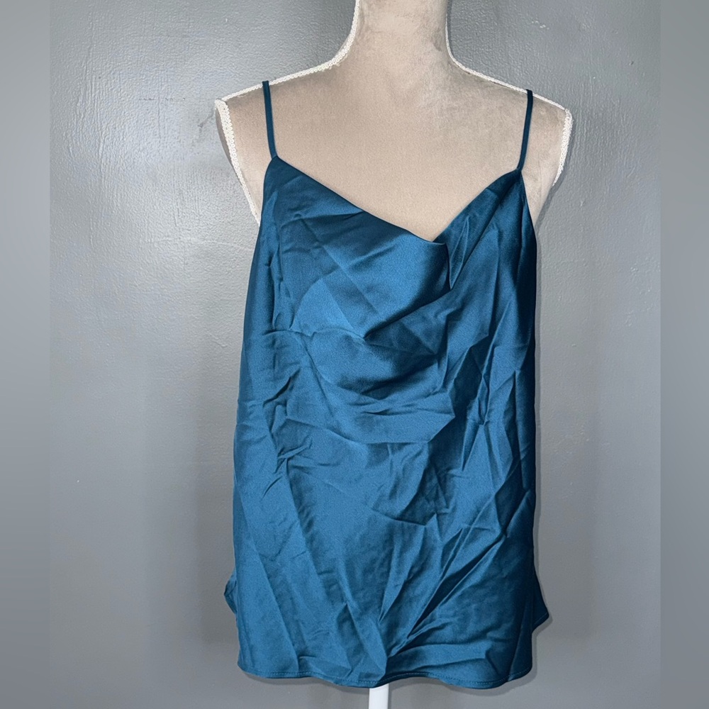 Renee C. Camisole Top in Teal NWOT